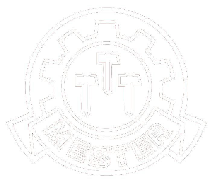 Mester logo hvit